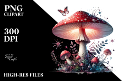Glossy Magical Mushroom PNG Product Image 2