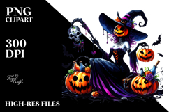Witch for Halloween Clipart Product Image 2