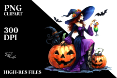 Witch for Halloween Clipart Product Image 2