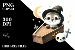 Cute Baby Otter for Halloween PNG Product Image 1