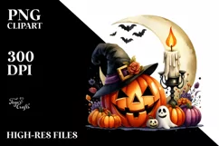 Funny Halloween Clipart PNG Product Image 3