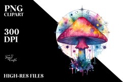 Colorful Magical Mushroom | Clipart Product Image 3