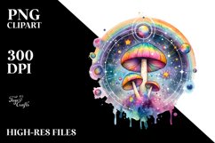 Colorful Magical Mushroom | Clipart Product Image 3