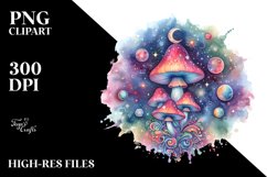 Colorful Magical Mushroom | Clipart Product Image 3