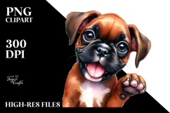 Energetic Baby Boxer, PNG Product Image 2