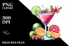 Watercolor Daiquiri | Sublimation Clipart Product Image 3