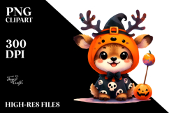 Cute Elk Dressed for Halloween Product Image 2
