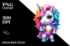 Colorful Baby Highland Cow Nightclub PNG Product Image 3