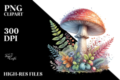 Glossy Pastel Mushroom PNG Product Image 2