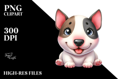 Cartoon Bull Terrier Puppy, SEO PNG Product Image 2