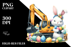 Bunny with Excavator Full of Easter Eggs Product Image 2