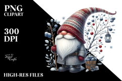 Detailed Winter Gnome, White Background Product Image 2