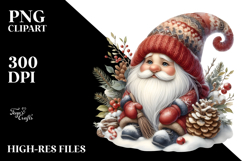 Detailed Winter Gnome PNG Product Image 2