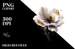 Abstract Watercolor Anemone Clipart Product Image 1