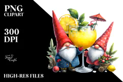 Whimsical Gnome with Lemon PNG Product Image 2
