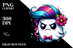 Contemptuous Ghost with Flower PNG Product Image 2