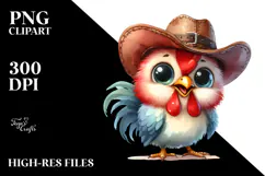 Funny Baby Rooster, Proud Eyes | Clipart Product Image 2