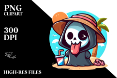 Ridiculously Cute Cartoon Reaper PNG Product Image 2