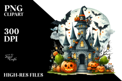 Funny Halloween Castle PNG Product Image 2
