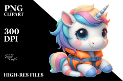 Pastel Unicorn with Life Vest Product Image 2
