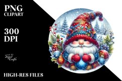 Vibrant Winter Gnome PNG Product Image 3