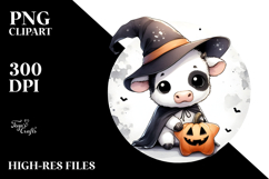 Cute Baby Cow on Star, Transparent PNG Product Image 2