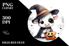 Cute Baby Cow on Star, Transparent PNG Product Image 2