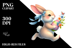 Creative Bunny Running, PNG Product Image 2
