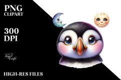 Colorful Small Baby Puffin | Sublimation | Clipart Product Image 1