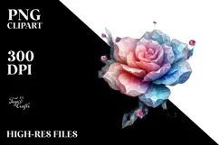 Colorful Glossy Diamond-like Carnation PNG Product Image 2