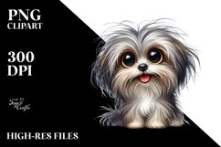 Enthusiastic Watercolor Havanese Sitting | Sublimation | Product Image 1