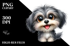 Enthusiastic Watercolor Havanese Sitting | Sublimation | Product Image 3