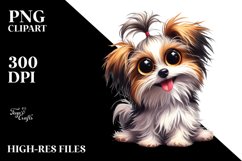 Enthusiastic Watercolor Havanese Sitting | Sublimation | Product Image 3