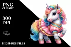 Baby Unicorn Cha-Cha Dancer, PNG Product Image 3
