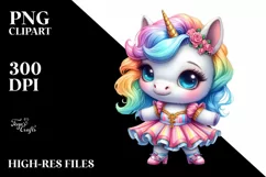 Baby Unicorn Cha-Cha Dancer, PNG Product Image 1