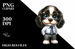Baby English Springer Spaniel with es | Sublimation Clipart Product Image 3