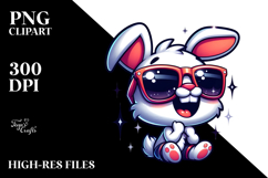 Silly Rabbit with Sunglasses PNG Product Image 2