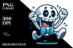 Joyful Animal Skull with Bow Tie, Vector PNG Product Image 2