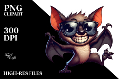 Goofy Bat with Sunglasses PNG Product Image 2