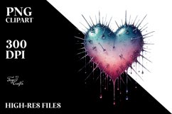 Simple Heart with Spikes PNG Product Image 2