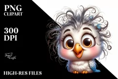 cute colorful baby parrot clipart Product Image 3