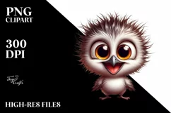 cute colorful baby parrot clipart Product Image 1