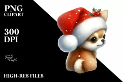 Bird with Santa Hat, High-Res PNG Product Image 3
