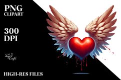 Wings Heart, PNG Product Image 2