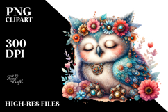 Whimsical Baby Owl PNG Product Image 2