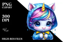 Expressive Baby Unicorn, Transparent PNG Product Image 2