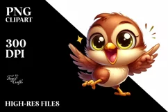 Colorful Baby Hummingbird Clipart Product Image 1