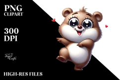 Goofy Cartoon Bear PNG Product Image 2