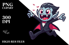 Dancing Vampire in Suit, Vector PNG Product Image 2