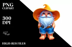 sSummer Gnome Azzure Shorts Tank Top | Sublimation | Clipart Product Image 1